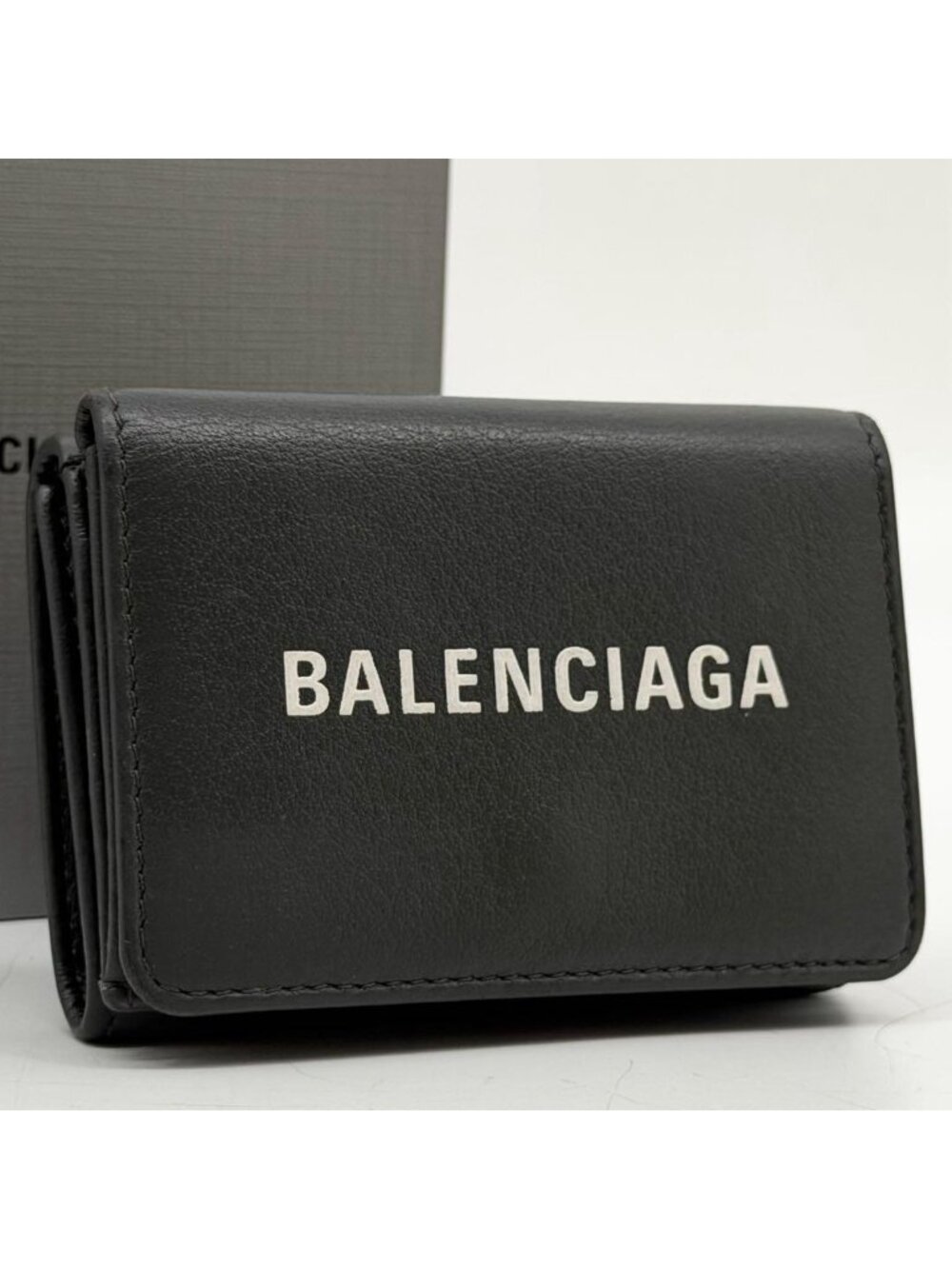 Balenciaga Cash Mini Everyday Paper Compact Wallet
